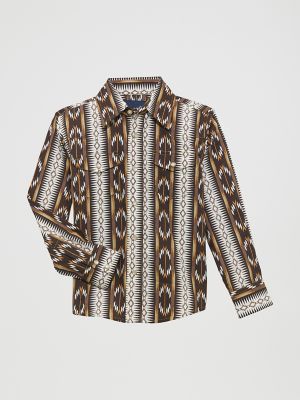 Boy's Checotah Long Sleeve Western Snap Shirt | NEW