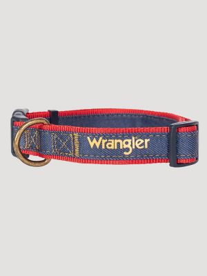 Denim Logo Dog Collar