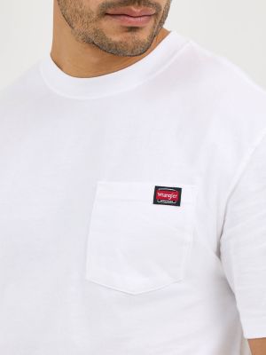 Men's Workwear Pocket T-Shirt in White