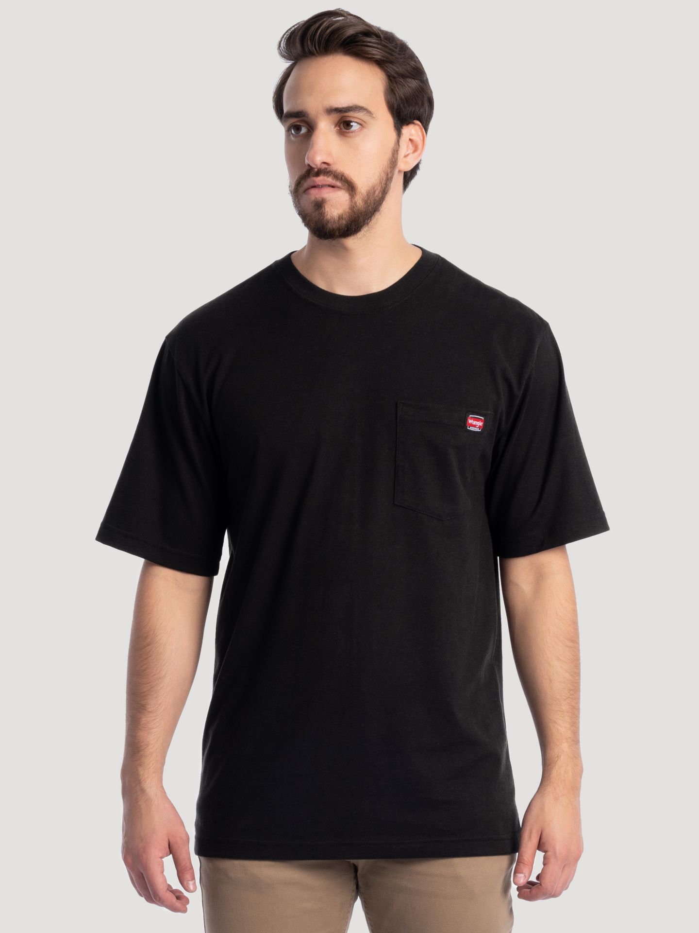 Мужская футболка Wrangler Workwear Pocket, цвет: Чёрный — фото 2