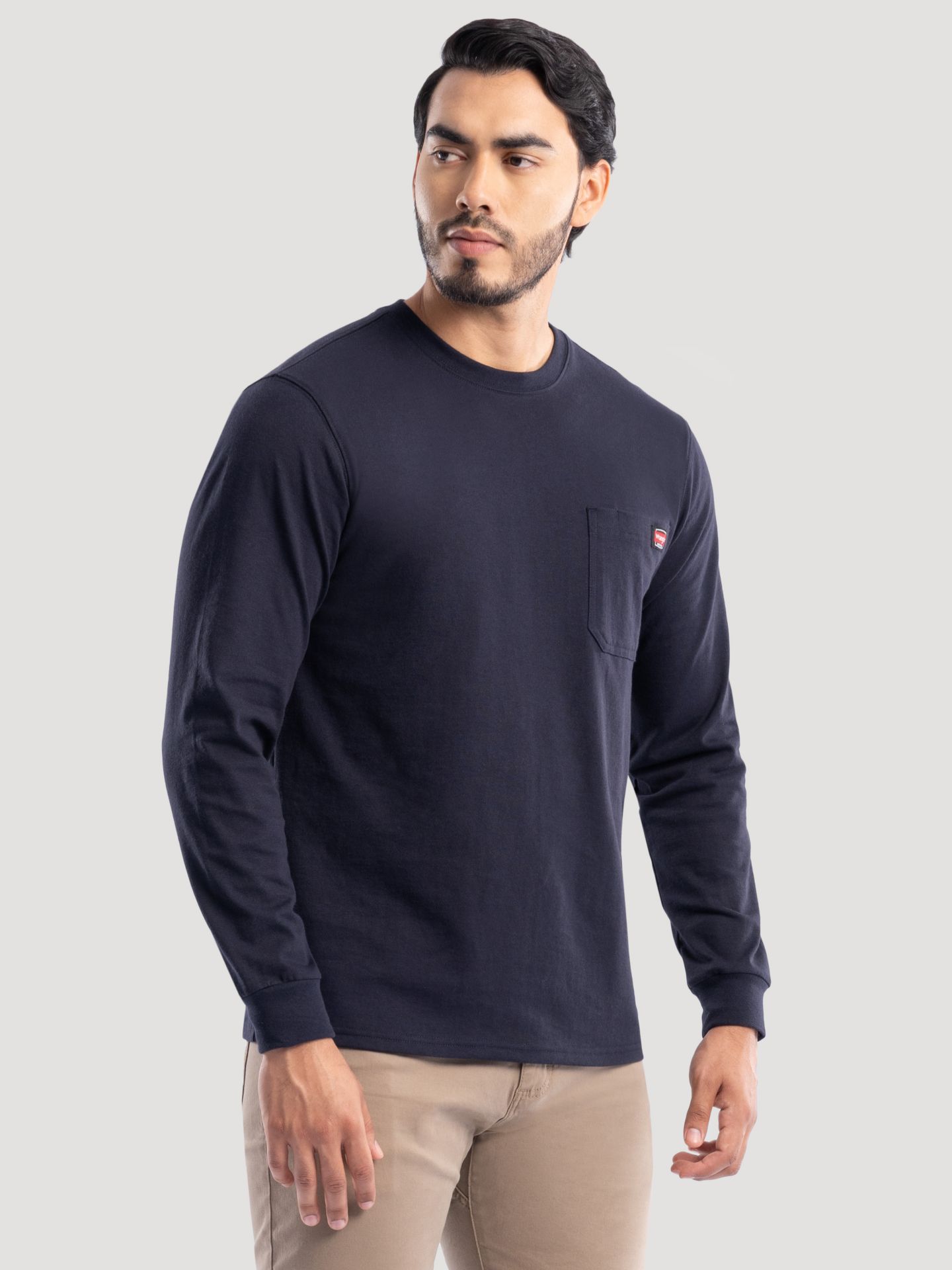 Мужская футболка Wrangler Heavyweight Workwear, цвет: Тёмный тёмно-синий — фото 4