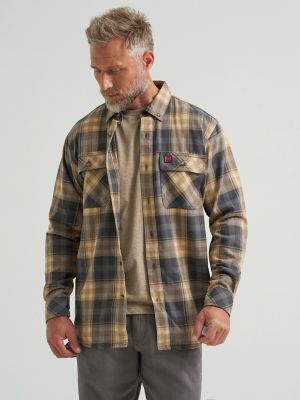 トップス Flannel Field Work Shirt Wrangler® RIGGS Workwear® Flannel Foreman Plaid Work Shirt