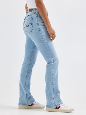 Women's Bold Boot Embroidered Jean in Sungazer alternative view 3