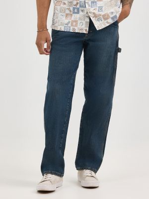 Wrangler Authentics Men's Classic Carpenter Jeans - Relaxed Fit With Tool Pockets & Hammer Loop
