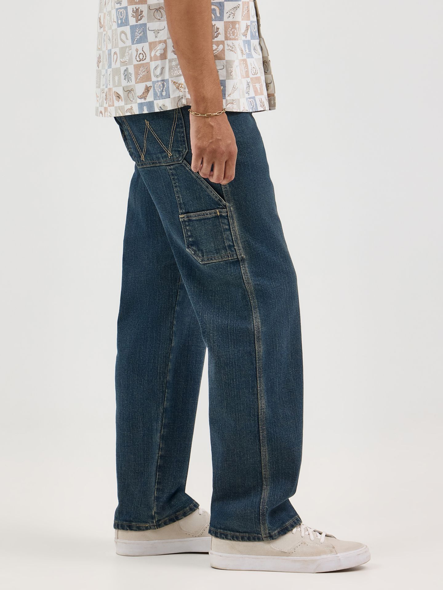 Мужские джинсы Wrangler Carpenter, цвет: Кедровый — фото 5
