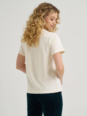 Women's Desert Graphic Tee in Antique White alternative view 3