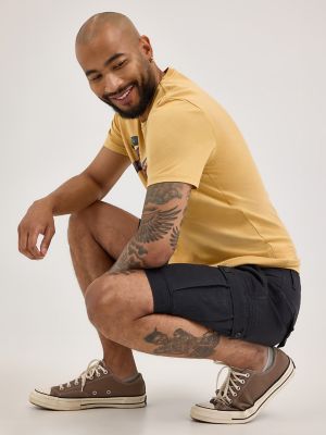 Men's Stretch Ripstop Cargo Short in Caviar alternative view 5