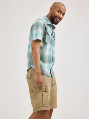 Men's Stretch Ripstop Cargo Short in Elmwood alternative view 7