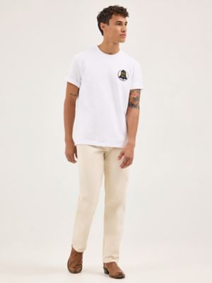 Men's Blue Bell T-Shirt in White alternative view
