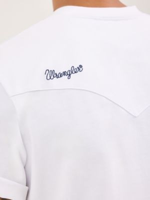 Men's Blue Bell T-Shirt in White alternative view 5