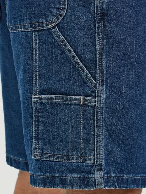 Men's Wrangler® Five Star Premium Carpenter Shorts in Dark Indigo alternative view 9