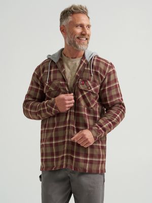 Wrangler® RIGGS Workwear® Long Sleeve Hooded Flannel Work Jacket