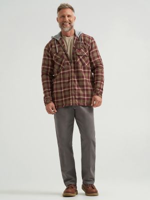 Wrangler® RIGGS Workwear® Long Sleeve Hooded Flannel Work Jacket