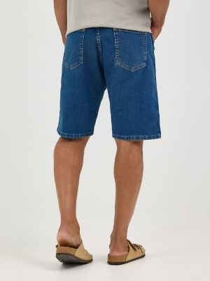 Men's Wrangler® Five Star Premium 5-pocket Relaxed Denim Short in Medium Stone