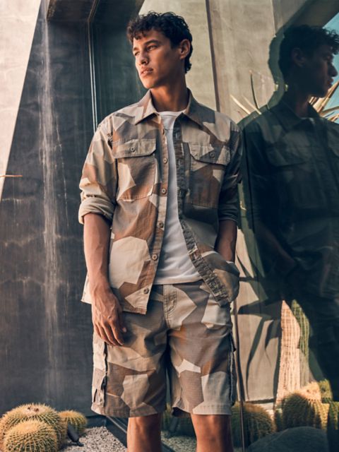 Мужские рубашки Wrangler Men's Utility Camo Overshirt