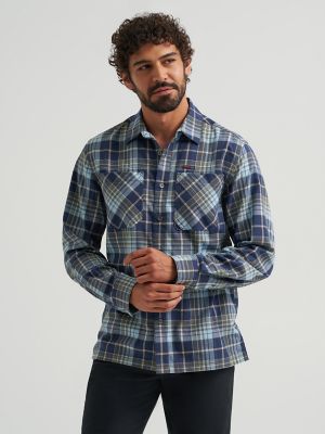Wrangler ATG™ Men's Adventure 365 Shirt in Finch Blue Nights