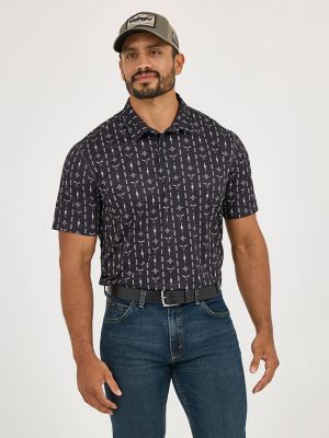 Men's Wrangler Performance Polo in Steer Black