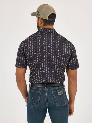 Men's Wrangler Performance Polo in Steer Black