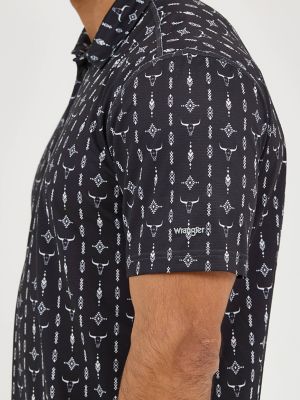 Men's Wrangler Performance Polo in Steer Black