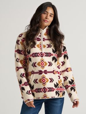 Women's Wrangler Retro® Quarter-Zip Sherpa Pullover