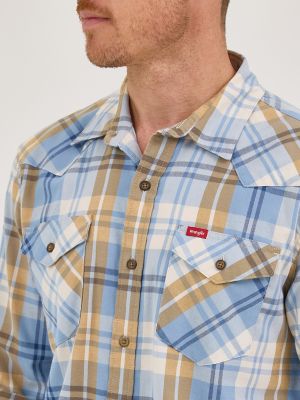 Men's Plaid Broken Twill Shirt