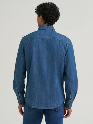 Men's Denim Western Snap Shirt