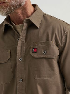 Wrangler&reg; RIGGS Workwear&reg; Ground Cloth Work Shirt in Chocolate Chip