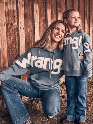 Women's Wrangler Bold Logo Hoodie in Coral