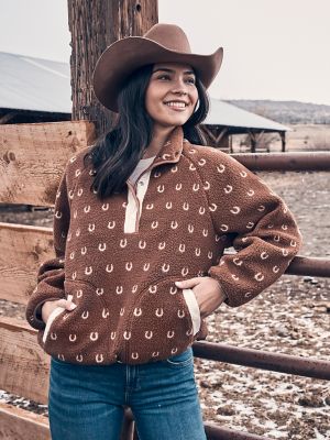 Women's Wrangler Retro® Half-Snap Sherpa Pullover