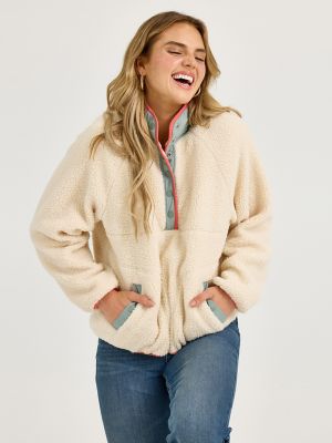 Women's Wrangler Retro® Half-Snap Sherpa Pullover | TODAY'S DEALS