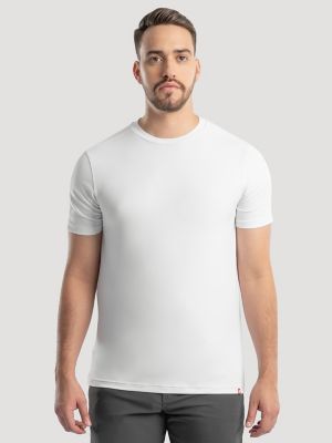 Adult Unisex Crew Neck Short Sleeve T-Shirt (White) — Yazbek
