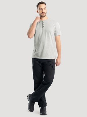 Men's Slub Knit Henley in Mirage Grey alternative view 2
