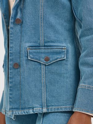 Women's Wrangler Denim Blazer in Light Denim alternative view 5