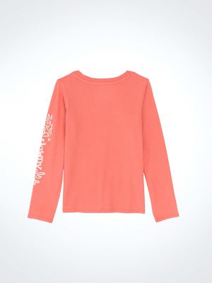 Girl's Long Sleeve Western Graphic Tee in Coral alternative view