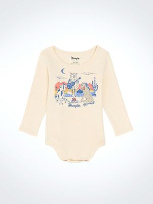 Baby Girl's Long Sleeve Graphic Knit Bodysuit