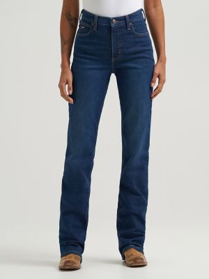 Women's High Rise Rodeo Bootcut Wrangler Riding Jean in Kayla