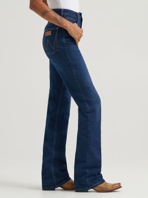 Women's High Rise Rodeo Bootcut Wrangler Riding Jean in Kayla
