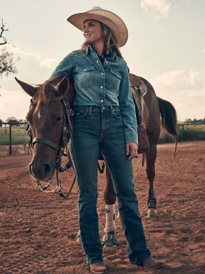 Women HR Rodeo Bootcut Wrangler Riding Jean:Lillian:27:34 main view
