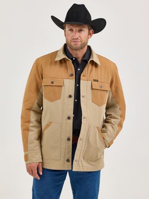 Men's Wrangler Mixed Canvas Chore Jacket