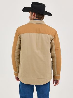 Men's Wrangler Mixed Canvas Chore Jacket | Men's JACKETS