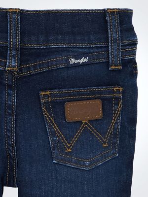 Little Boy's Stitched Pocket Western Jean in Bunkhouse