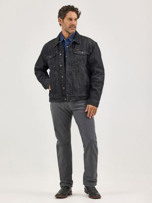 ジャケット・アウター THE CRIMIE JANS WASH DENIM JACKET Men's Wrangler Flannel Lined Western Denim Jacket | NEW