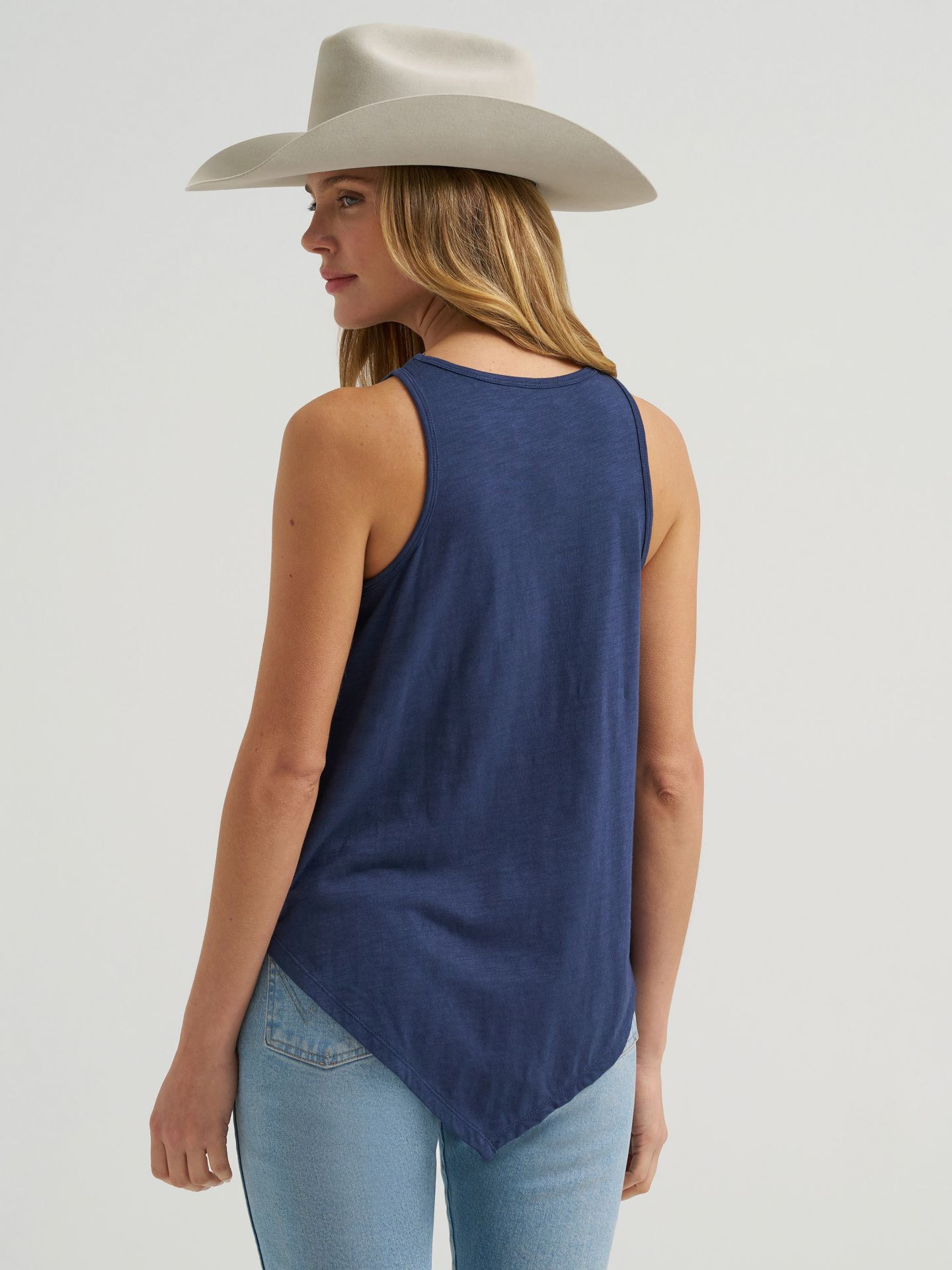 Женский топ Wrangler Bandana Diamond Front, цвет: Тёмно-синий — фото 4