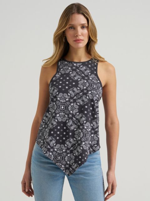 Женские футболки Wrangler Women's Wrangler Allover Bandana Print Tank