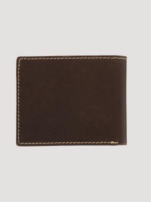 Leather Contrast Stitch Bilfold Wallet
