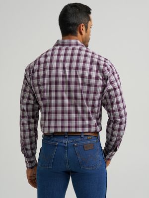 WIDE SLEEVE PLAID シャツ Amazon.com: Streetwear Men Plaid Long Sleeve Shirt Retro