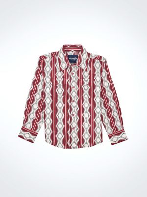 Little Boy's Checotah Long Sleeve Western Snap Shirt