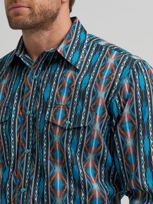 Men's Checotah® Long Sleeve Western Snap Printed Shirt