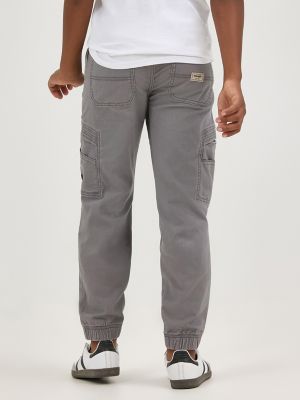 Boy's Wrangler&reg; Free To Stretch Gamer Cargo Pant (8-16) in Gunmetal alternative view