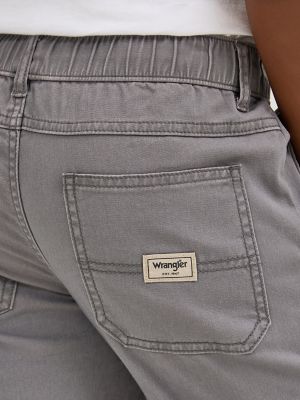 Boy's Wrangler&reg; Free To Stretch Gamer Cargo Pant (8-16) in Gunmetal alternative view 3